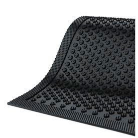 Safety Scrape Entrance Mat 1/8" Thick 4' x 6' Black