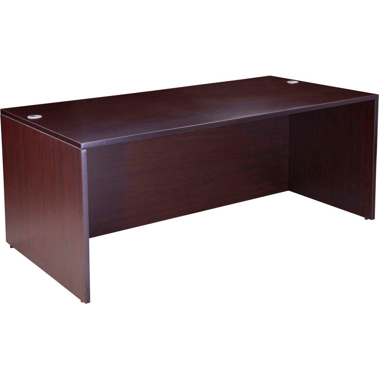 Desk Shell, 71"W x 36"D, Mocha