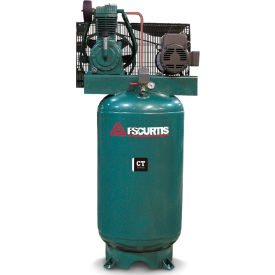 5 HP Two-Stage Air Compressor, 80 Gallon Vertical, 175 PSI, 17.8 CFM, 3-Phase 230V