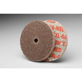 Scotch-Brite EXL Unitized Wheel 3" x 1/8" x 1/4" MED Grit Aluminum Oxide