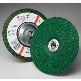 Green Corps Depressed Center Wheel 7" x 1/4" x 5/8-11 INT 24 Grit Ceramic