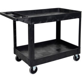 Two-Shelf Heavy-Duty Utility Cart - 45-1/2"L x 25-1/2"W x 33"H