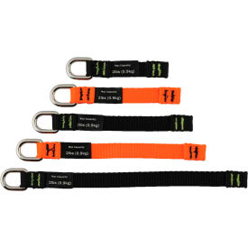 19701 Squids 3700 3.5" Web Tool Tails, 2lbs Max, 6-Pack, Nylon, Black