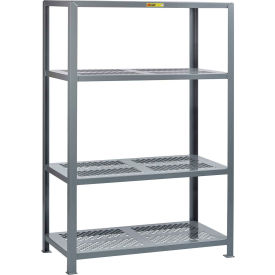 4 Shelf, Perforated Welded Steel Shelving, 32"W x 18"D x 72"H