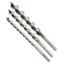 3 Piece 1/4", 3/8", And 1/2" Solid Center Auger Bit Assortment
