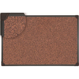 Cork Bulletin Board - 24"W x 36"H - Black Plastic Frame
