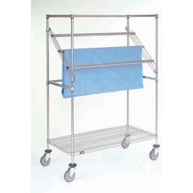 Chrome High Profile Sterile Wrap Rack, 60"L x 24"W x 68"H