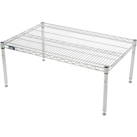 Chrome Wire Dunnage Rack - 24"W x 21"D x 14"H
