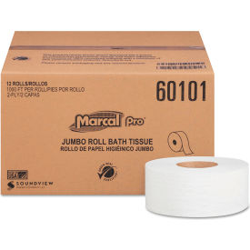 Recycled Jumbo Toilet Tissue, 1000' Roll, 12/Case