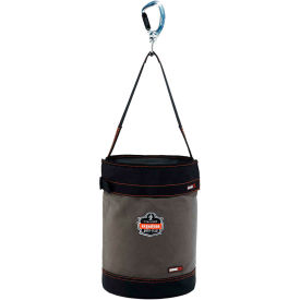 Swiveling Carabiner Canvas Hoist Bucket with Top