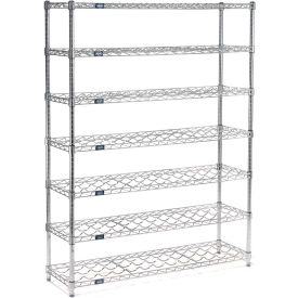 Wine Bottle Rack - 63 Bottle 36"W x 14"D x 63"H, Chrome