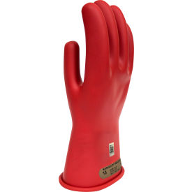 ArcGuard Class 00 Rubber Voltage Gloves, Red, Size 8, GC00R08