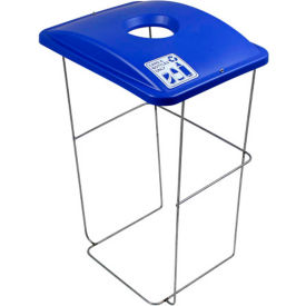 Wire Event Container - Cans & Bottles - 32 Gallons - Blue