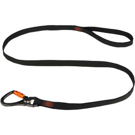 Squids 3129 Double-Locking Carabiner w/ Swivel, Black, Single, 40lbs