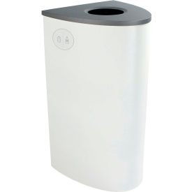 Busch Systems Spectrum Ellipse - Cans & Bottles, 22 Gallon - White