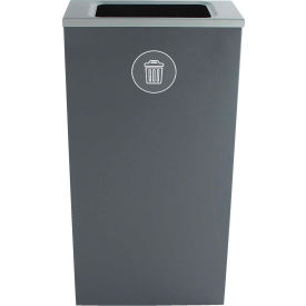 Spectrum Cube Slim - Waste, 10 Gallon - Gray