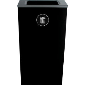 Spectrum Cube Slim - Waste, 10 Gallon - Black