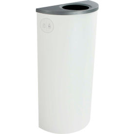 Busch Systems Spectrum Ellipse Slim - Cans & Bottles, 8 Gallon - White