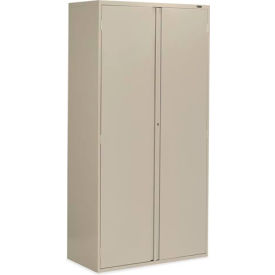 9300 Series Storage Cabinet, Recessed Handle, 36"W x 18"D x 72"H, Putty, Assembled