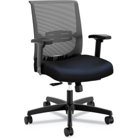 Convergence Mid-Back Task Chair, Synchro-Tilt & Seat Glide, 275 lb Capacity, Navy/Black