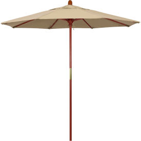 7.5' Patio Umbrella, Hardwood Pole, Sunbrella, Antique Beige