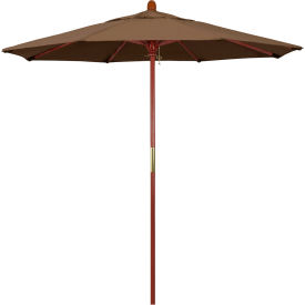 7.5' Patio Umbrella, Hardwood Pole, Sunbrella, Cocoa