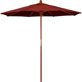 7.5' Patio Umbrella, Hardwood Pole, Sunbrella fabric, Henna