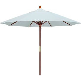 9' Patio Umbrella, Hardwood Pole, Sunbrella, Natural