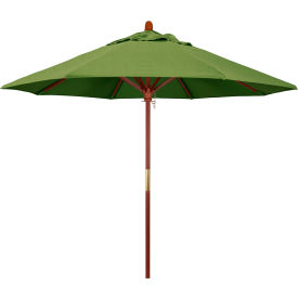 9' Patio Umbrella, Hardwood Pole, Sunbrella Fabric, Spectrum Cilantro