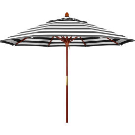 9' Patio Umbrella, Hardwood Pole, Sunbrella Fabric
