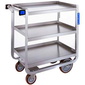 Transport Utility Cart w/3 Shelves, 1000 lb. Cap, 42"L x 25-7/8"W x 37-3/8"H, Gray