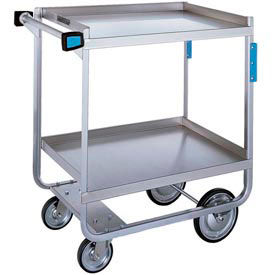 Steel Utility Cart w/2 Shelves, 700 lb Capacity, 32-5/8"L x 19-3/8"W x 34-1/2"H