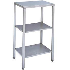 Scale Stand W/ 3 Shelves, 16 Ga 304 Stainless Steel Top, 22"W x 16"D