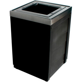 Evolve Cube Trash, 50 Gallon - Black