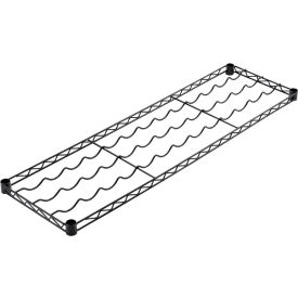 Wine Bottle Shelf 48"L x 14"W Black Epoxy