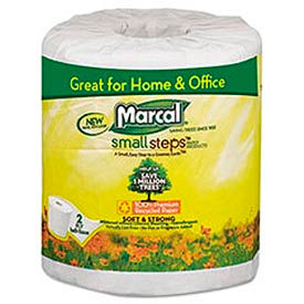 100% Premium Recycled 2-Ply Embossed Toilet Tissue, 48 Rolls/Carton