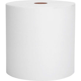 Nonperforated Paper Towel Rolls, 8 x 1000', White, 12 Rolls/Case