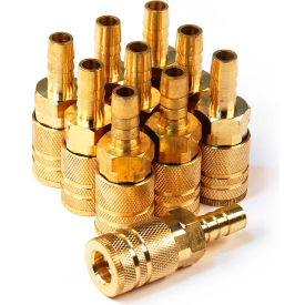 6-Ball Industrial/M-Style 1/4" x 3/8" Male NPT - Pack of 10