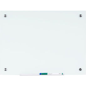 River Magnetic Glass Dry-Erase Board, 36"W x 24"H
