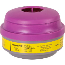 Organic Vapor/Acid Gas Cartridge & P100 Filter, 2/Pk