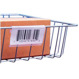 Label Holder, Wire Basket/Display, Clear 3" (25 pcs/pkg)