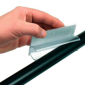 Label Holder 4" Long for 1" & 1-1/8" Dia. Clear Material (25 pcs/pkg)