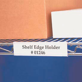 Wire Shelving Label Holder, 6" x 1-5/16", Clear (25 pcs/pkg)