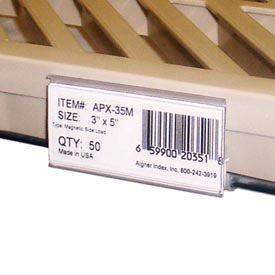 Wire Shelving Label Holder, 3" x 1-5/16", Clear (25 pcs/pkg)