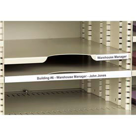 Label Holders, 1/2" x 6", Clear, Removable (12 pcs/pkg)