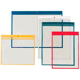 Job Ticket Holder, 9" x 12", Clear, Black Edge (25 pcs/pkg)