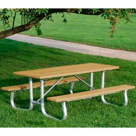 8' Picnic Table, Recycled Plastic, Cedar