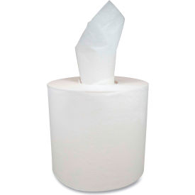 Morsoft Center-Pull Roll Towels, 7.5" Diameter, White, 600 Towels/Roll, 6 Rolls/Case