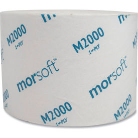 Small Core Bath Tissue, Septic Safe, 1-Ply, White, 3.9" x 4", 24 Rolls/Case