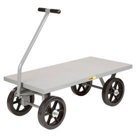 Wagon Truck CH-3672-12MRFSD - Flush Deck - 36 x 72 - Mold-on Rubber Wheels
